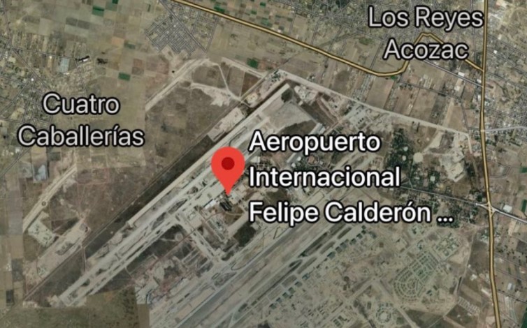 Nombran en Google Maps al nuevo aeropuerto como 'Felipe Calderón'