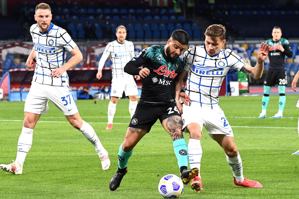 Napoli e Inter de Milán igualan a un gol en duelo de Serie A