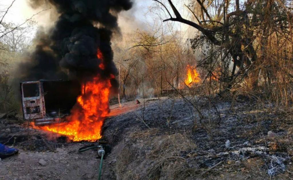Investigan incendio en ducto de Pemex en Sinaloa