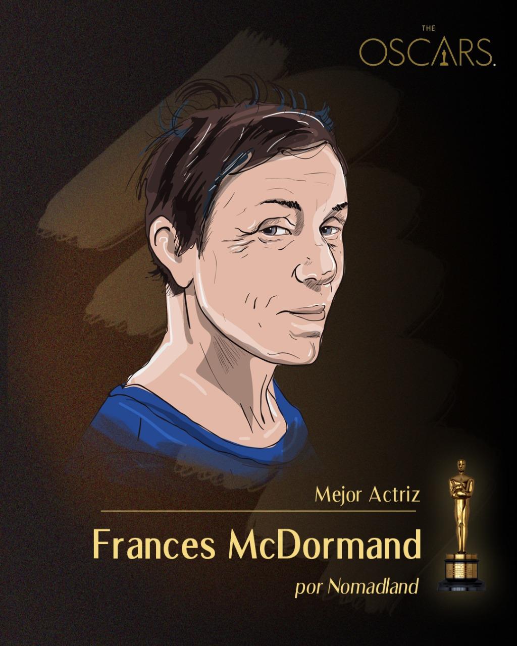 Frances McDormand es doble ganadora de Oscar por 'Nomadland'