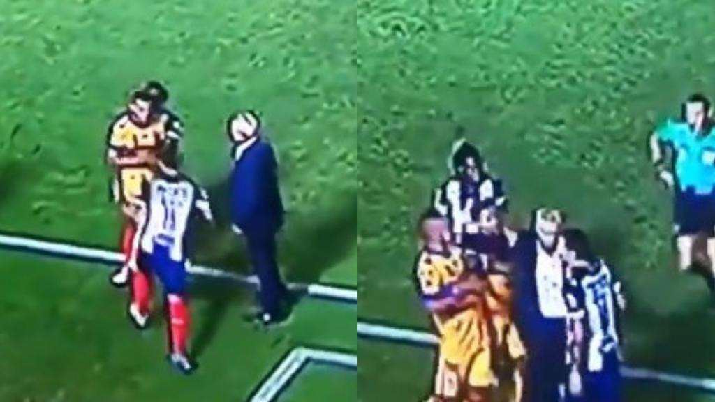 Video muestra puño de Javier Aguirre en la cara de jugador de Tigres