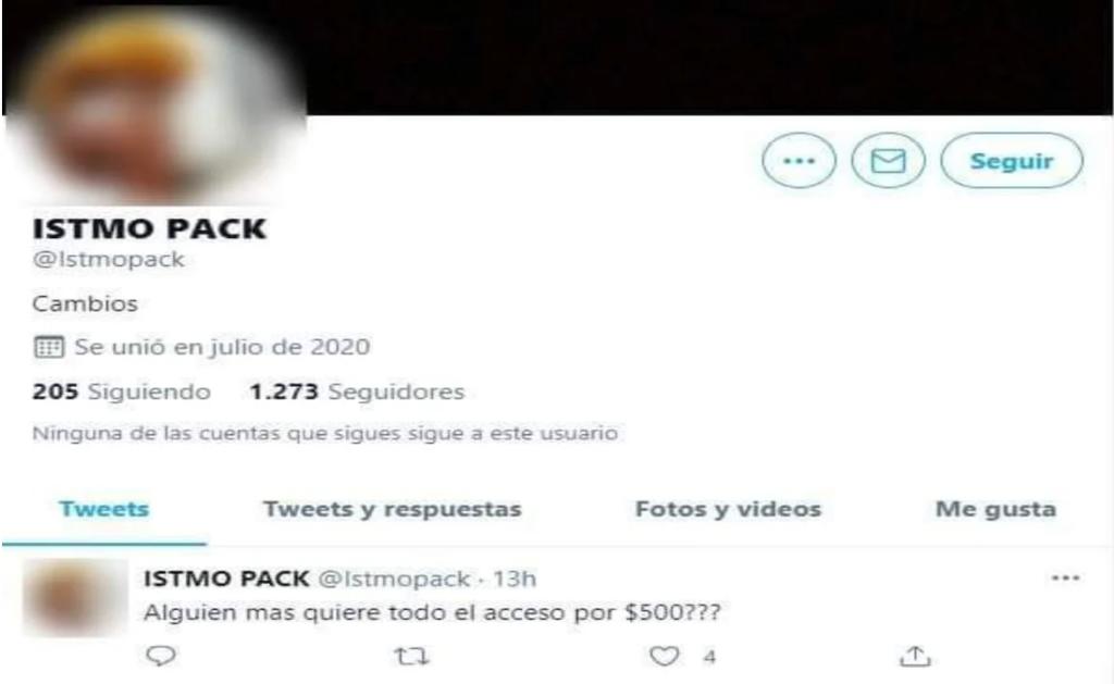 Detectan cuenta de Twitter que vendía 'packs' de 400 mujeres de Oaxaca