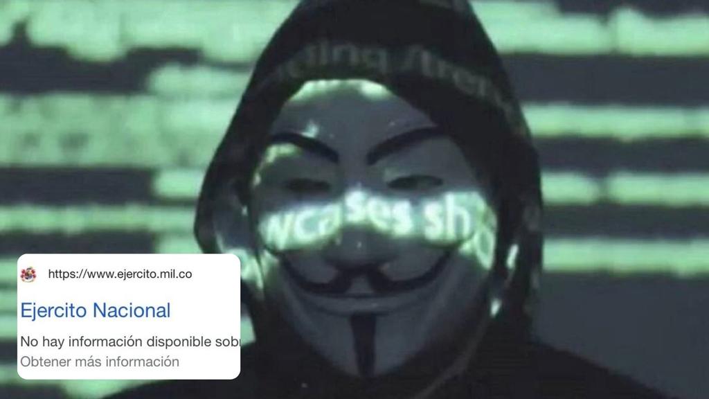 Anonymous se atribuye 'hackeo' a la página web del Ejército Nacional de Colombia
