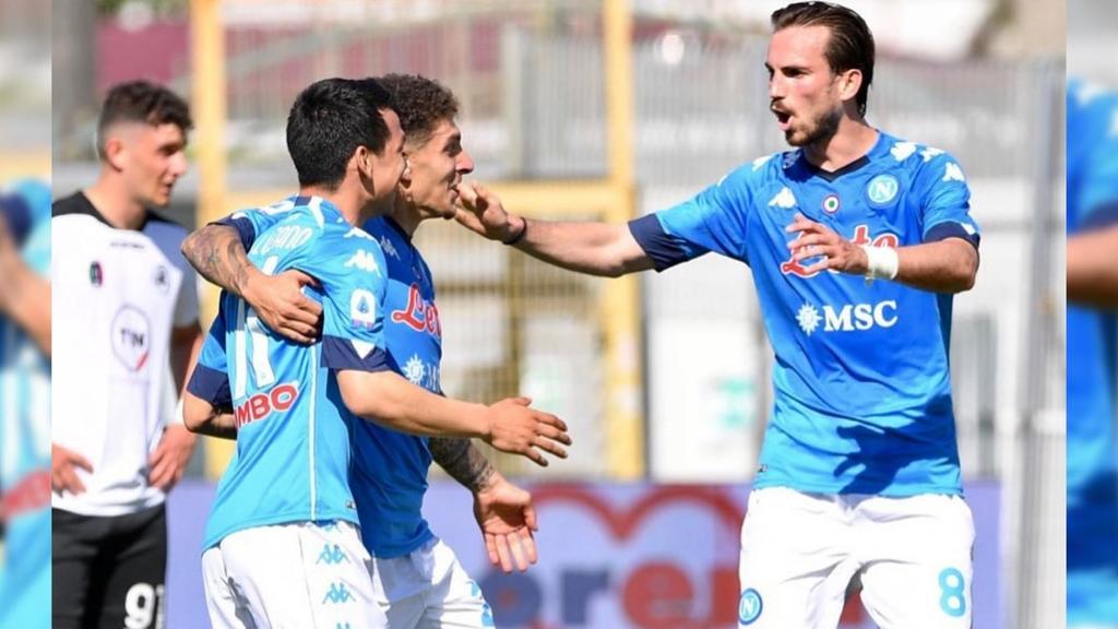 'Chucky' Lozano anota y gana en su reaparición con Napoli Vs Spezia