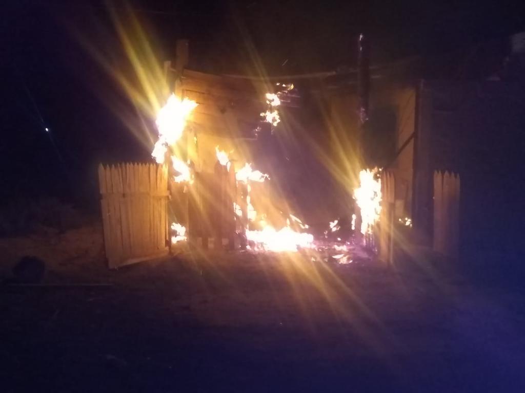 Se incendia casa del ejido San Isidro en Lerdo