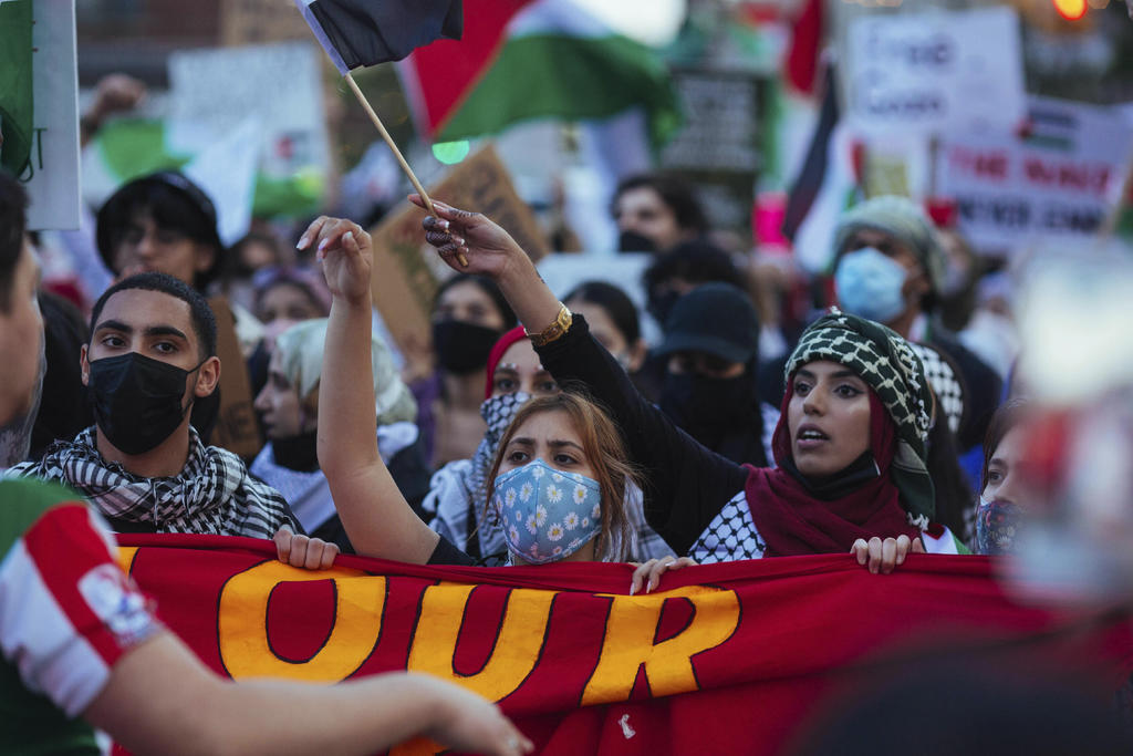 Protestan en EUA por ataques de Israel a Franja de Gaza