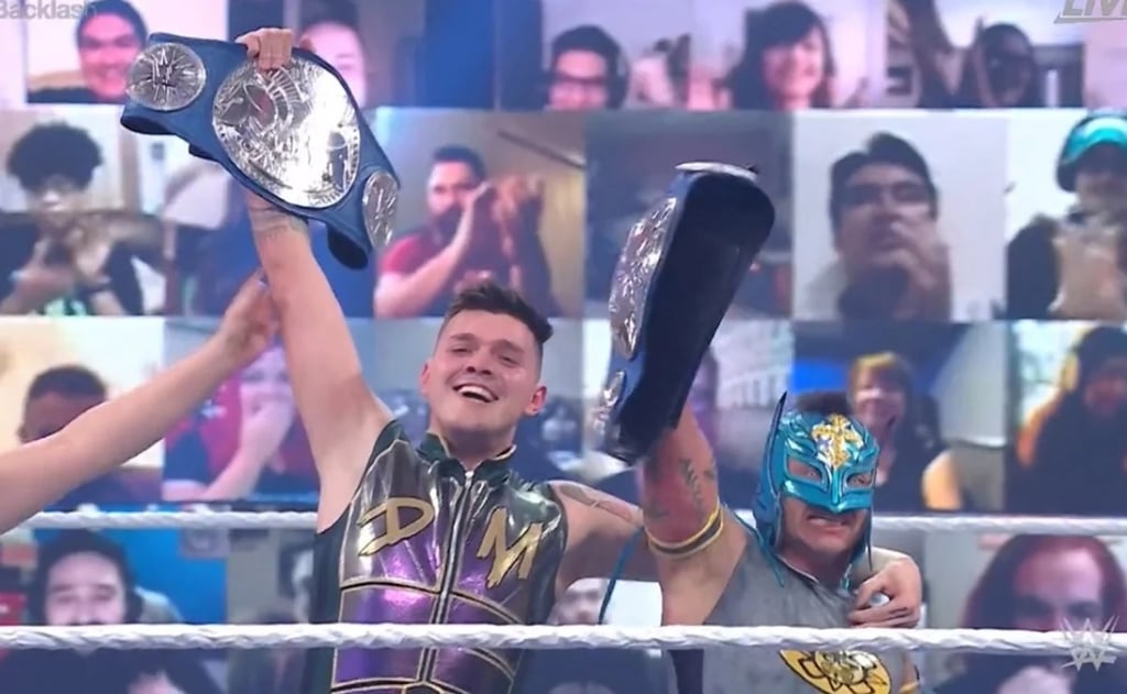 Rey Mysterio y Dominik, primera dupla de padre e hijo en ser campeones