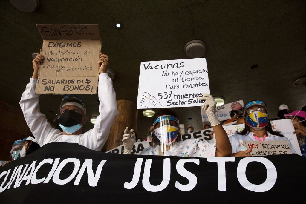 Médicos venezolanos exigen un millón de vacunas