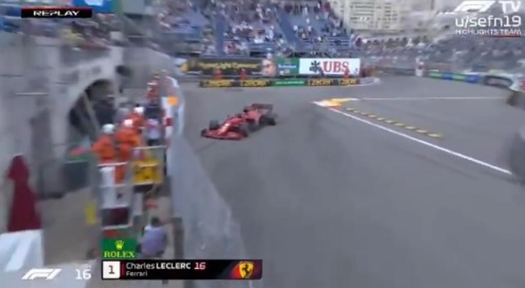 Charles Leclerc impacta su Ferrari en muro de Mónaco