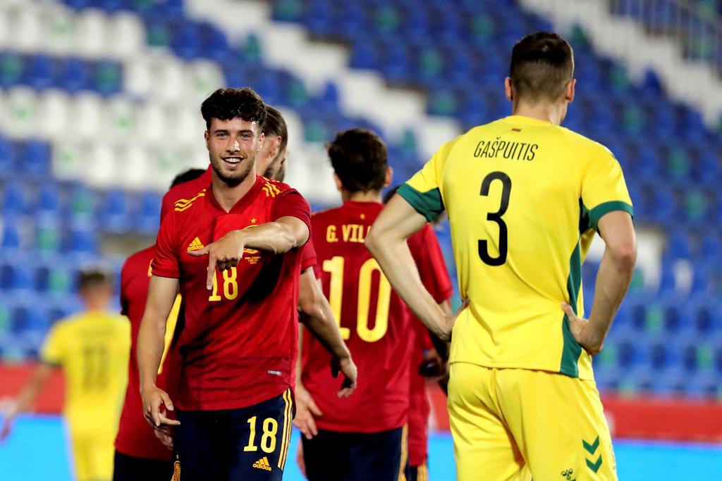 Goleada de España sub-21 a Lituania en amistoso