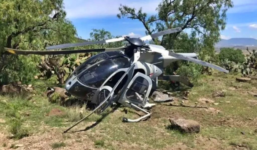 Se desploma helicóptero en los límites de Hidalgo y Edomex