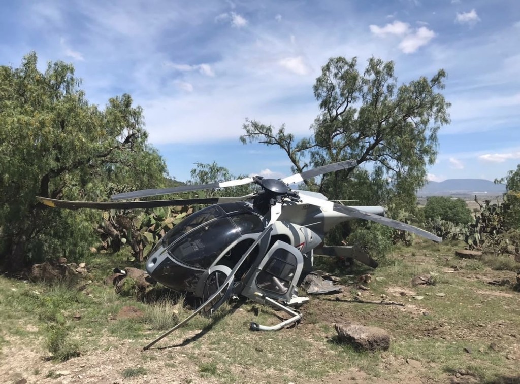 Helicóptero cae entre Edomex e Hidalgo
