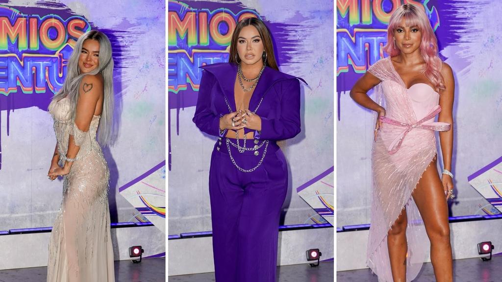 Karol G, Anitta y Chiquis Rivera 'dejan sin palabras' en la alfombra de los Premios Juventud