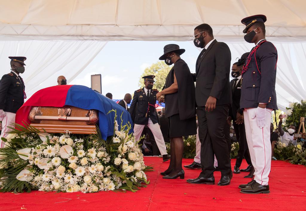 El presidente de Haití asesinado Jovenel Moise es sepultado en Cap-Haitien