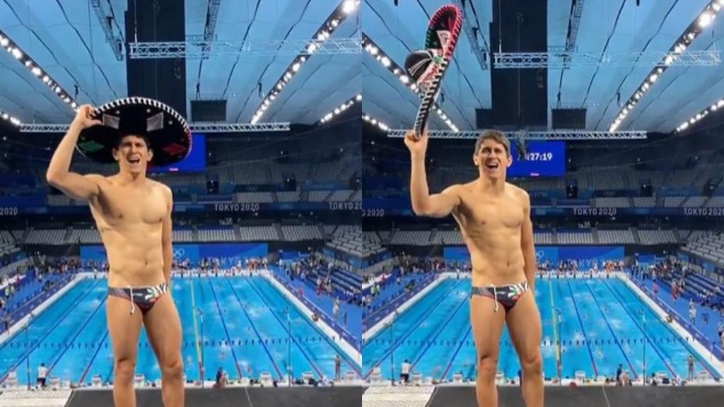 Clavadista Diego Balleza se hace viral tras grito mexicano en alberca olímpica de Tokio 2020  