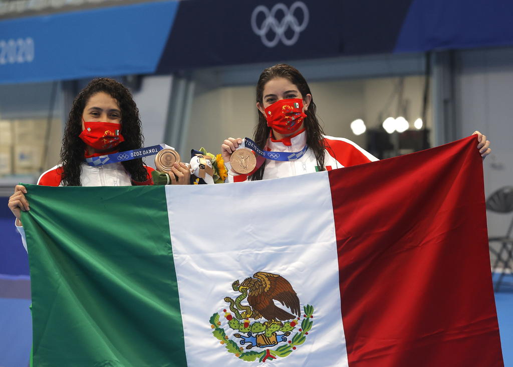 Las mexicanas Gabriela Agúndez y Alejandra Orozco logran bronce en plataforma sincronizada