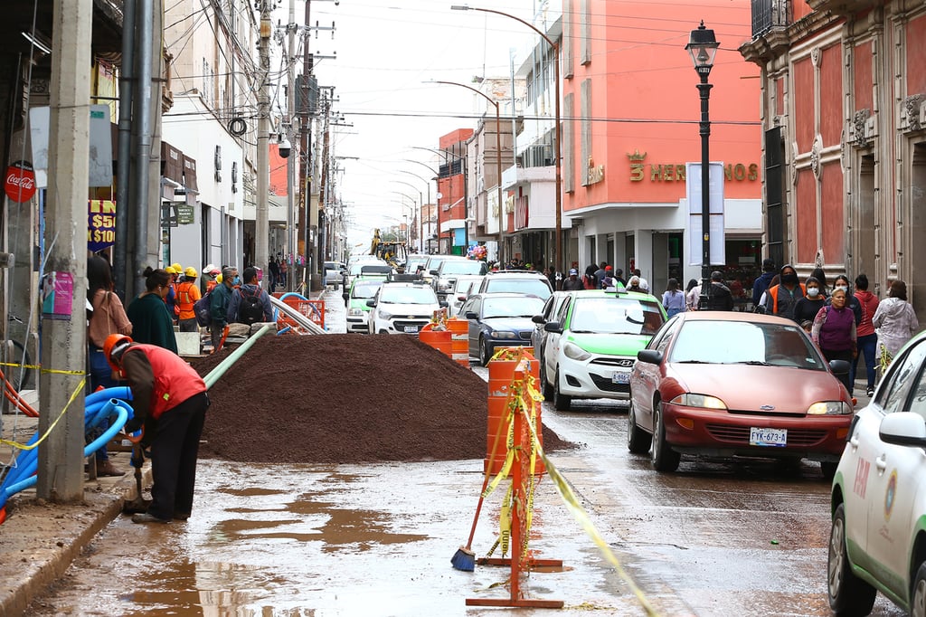 Obras en Centro de Durango entorpecen el comercio local