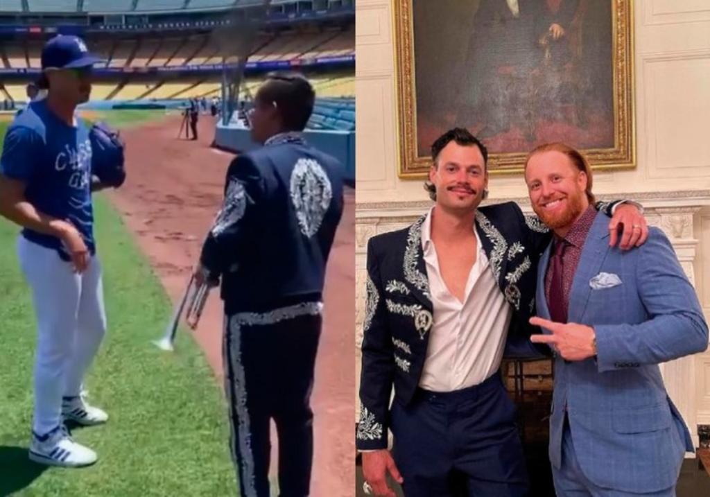 Joe Kelly de los Dodgers visita la Casa Blanca con chaqueta de Mariachi Garibaldi