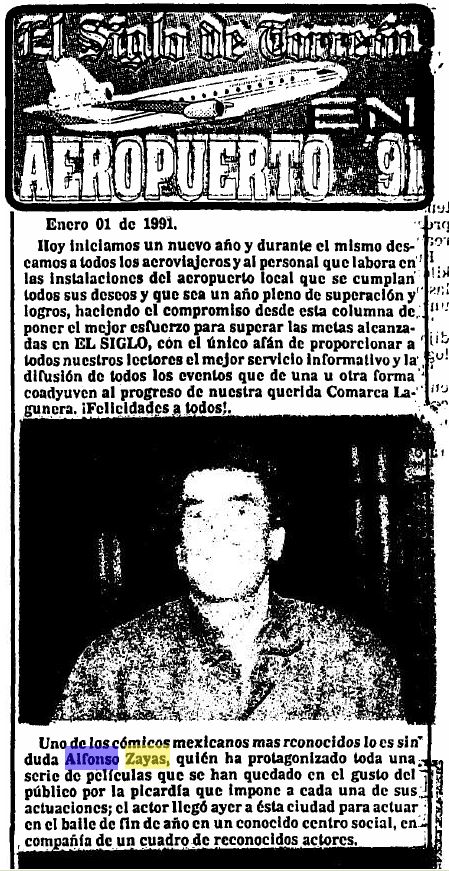 La primera vez que Alfonso Zayas actuó en Torreón