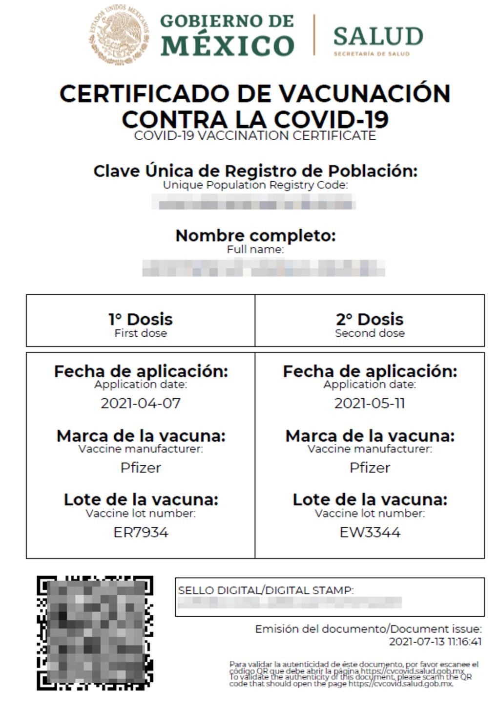 ¿Cómo descargar el Certificado de Vacunación contra el COVID y corregir datos?