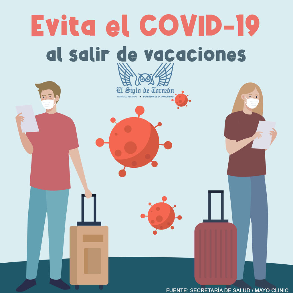 Evita el COVID-19 al salir de vacaciones