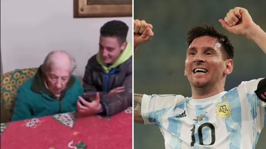 VIDEO: Messi lanza emotivo mensaje a fanático de 100 años que anota en libretas todos sus goles