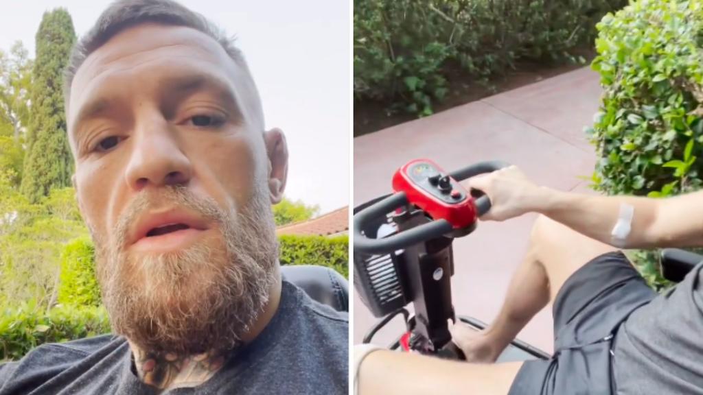 Conor McGregor reaparece tras la fractura que sufrió
