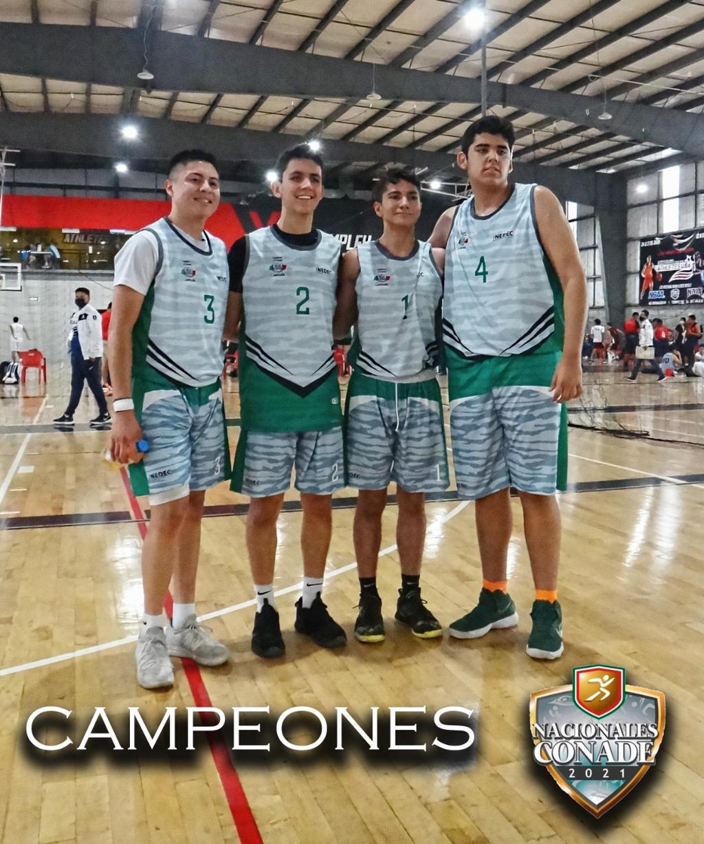 Laguneros brillan en basquet 3x3 en los Juegos Nacionales Conade
