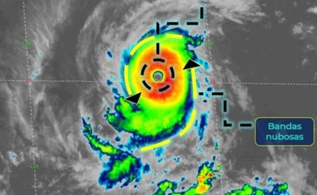 El huracán 'Felicia' gana fuerza frente a las costas de México