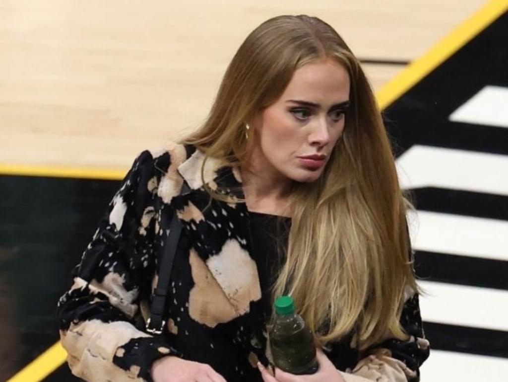 Adele aparece en partido de la NBA; sigue 'impactando' con su transformación