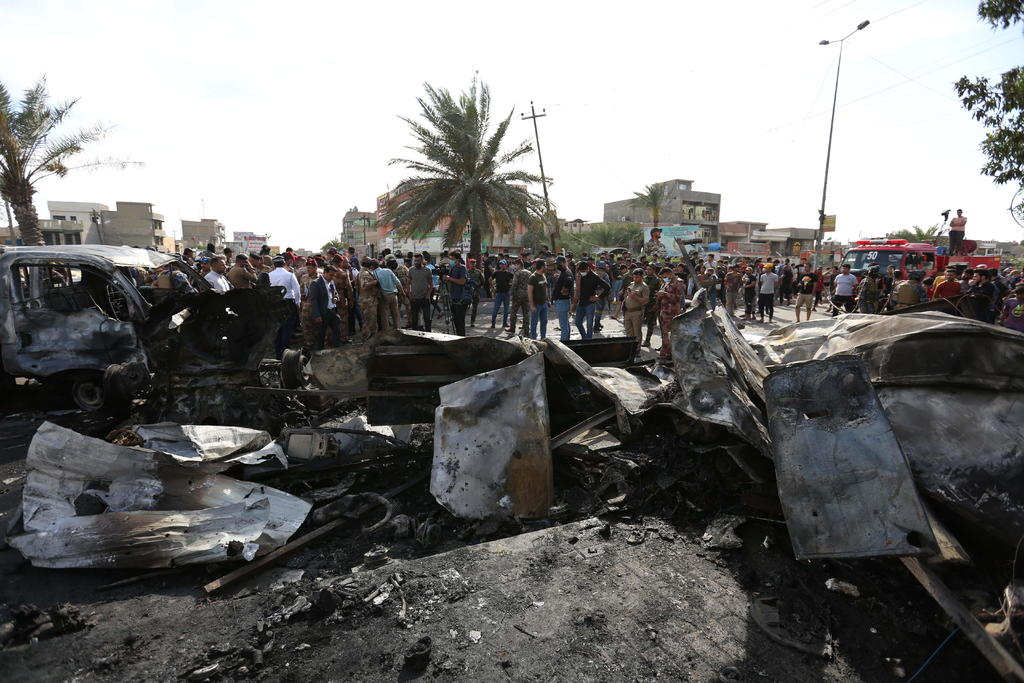 Suben a 25 los muertos y 60 los heridos por explosión en un mercado de Bagdad