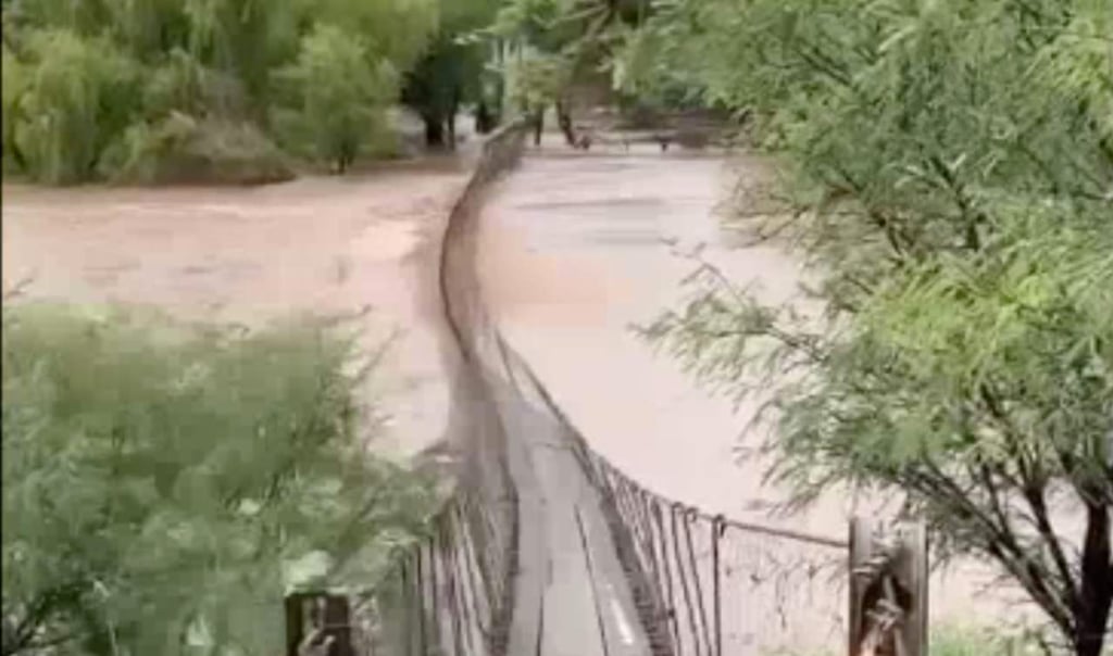 (VIDEO) Circula video de río crecido en Rodeo, Durango