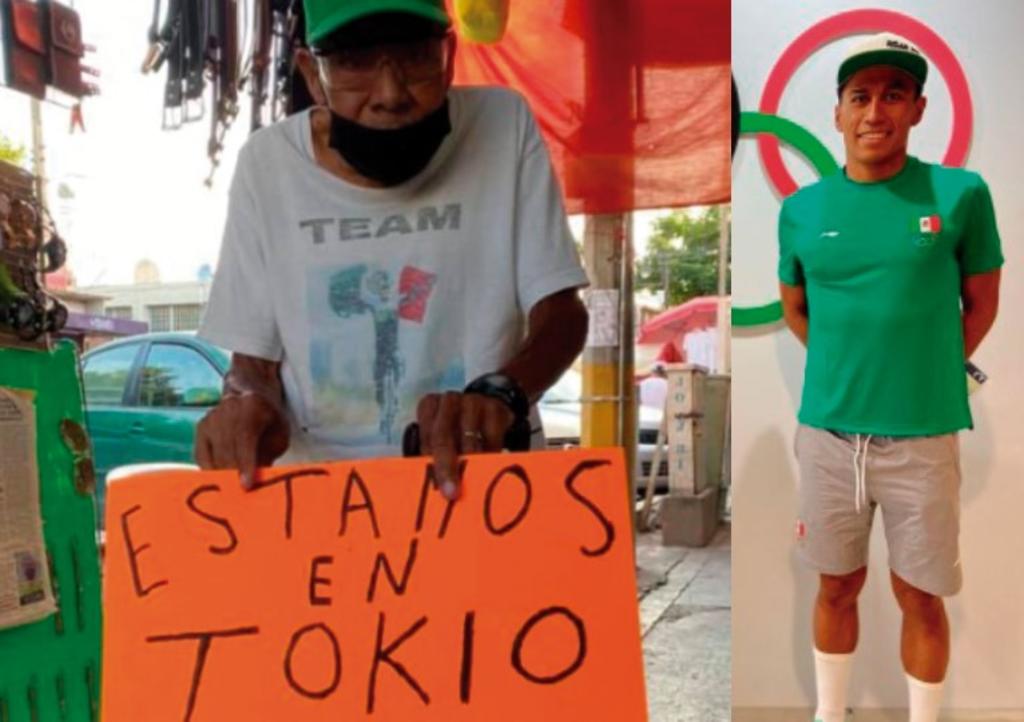 Don Hermilio, el abuelo del triatleta mexicano Irving Pérez que lo apoya con orgullo desde Morelos