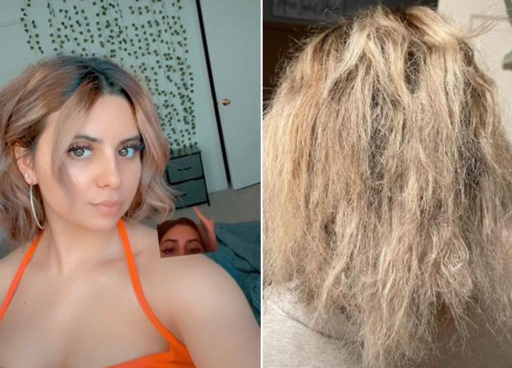 Joven revela que salón de belleza ‘le quemó el cabello’