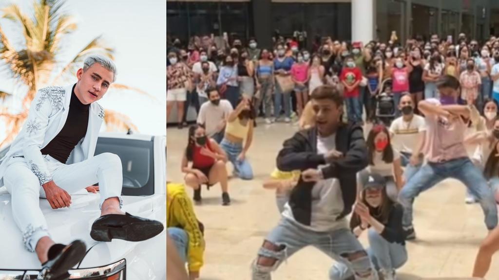 Tiktoker Rod Contreras sorprende con show de baile en centro comercial