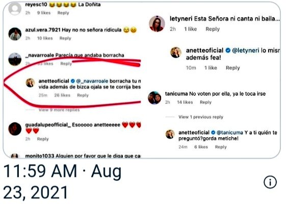 '¿Y a ti quién te preguntó? Gorda metiche', exhiben a Anette Cuburu respondiendo críticas en redes