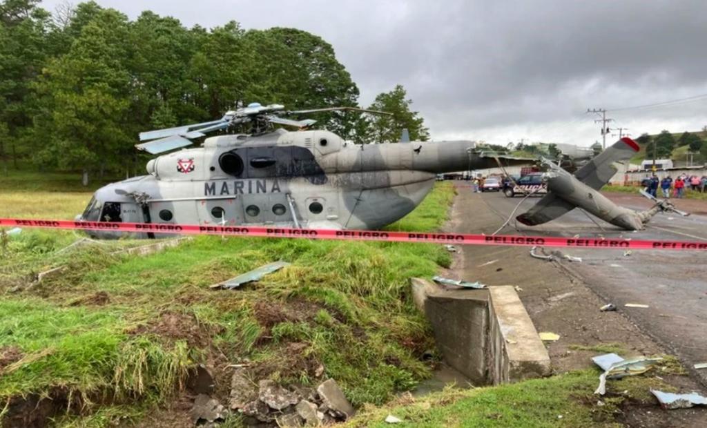 VIDEO: Así fue el accidente del helicóptero de la Marina en Agua Blanca