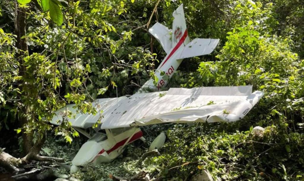 Se desploma avioneta en Canelas