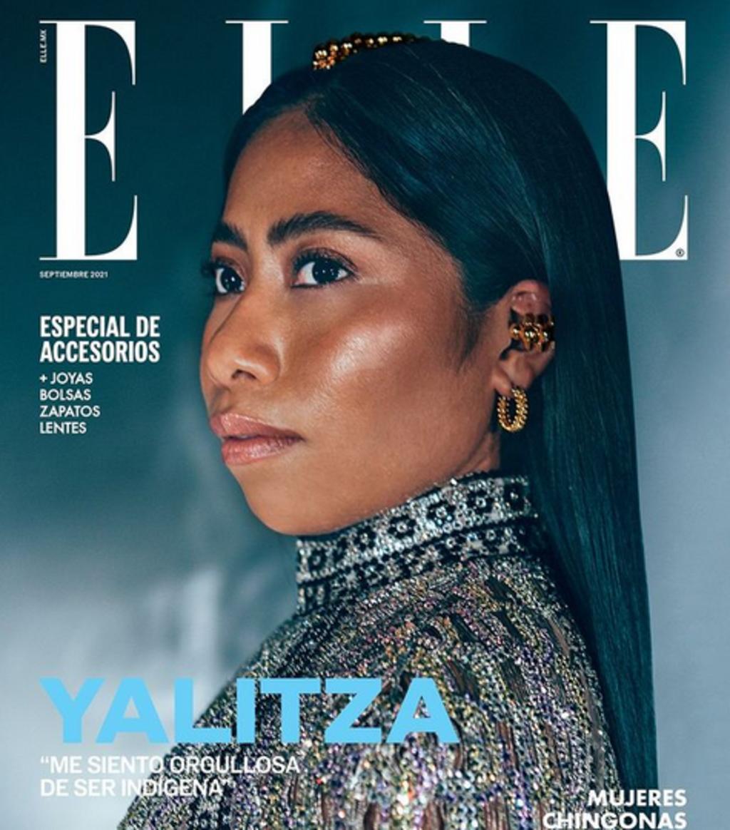 La actriz mexicana Yalitza Aparicio vuelve a ser tendencia al protagonizar la portada de Elle