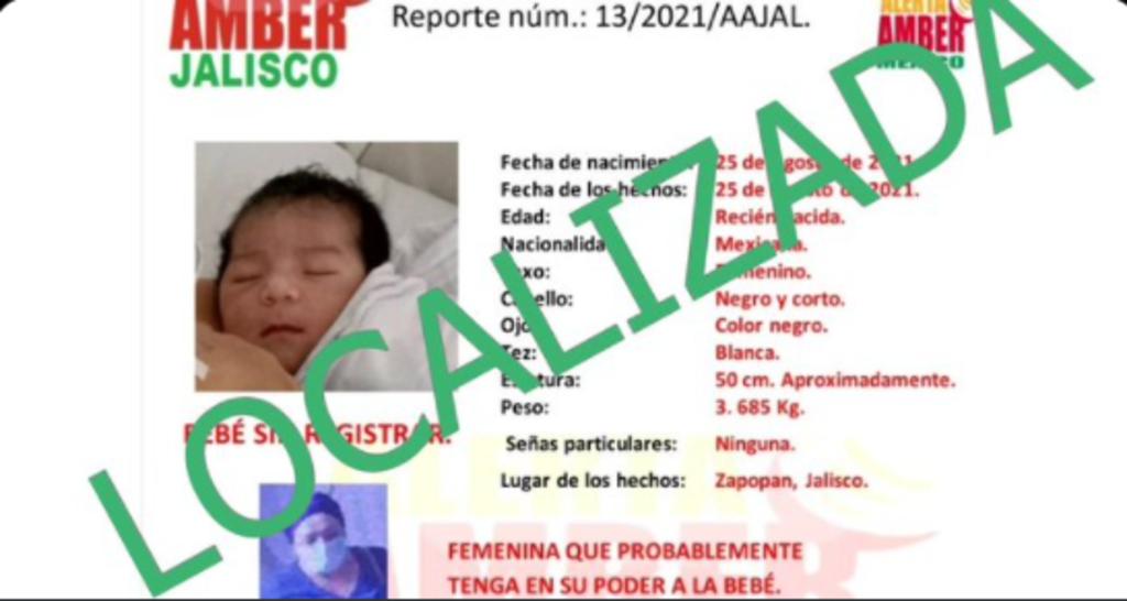 Con prueba de ADN, Fiscalía de Jalisco comprueba identidad de bebé robada