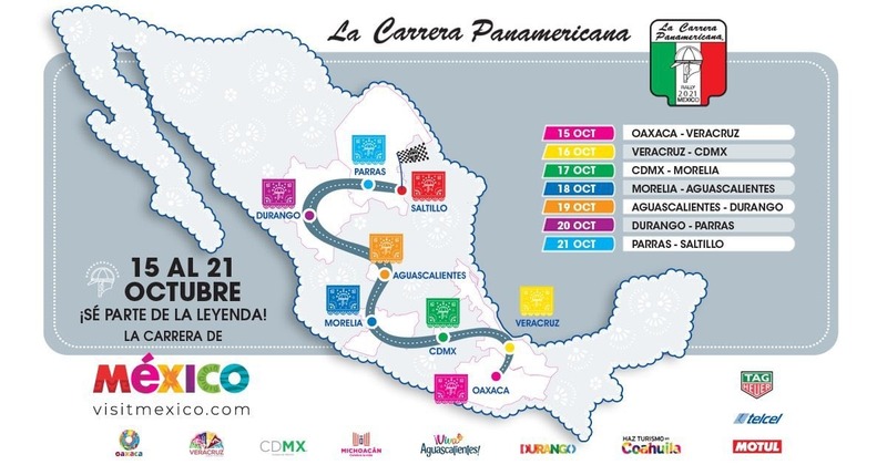 Carrera Panamericana cruzará 18 municipios de Durango este año