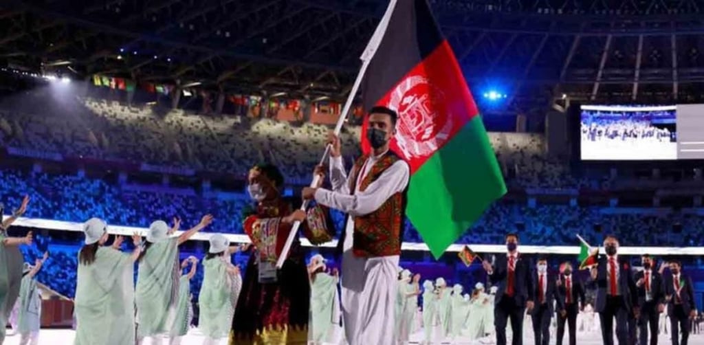 Los deportistas afganos llegan a Tokio