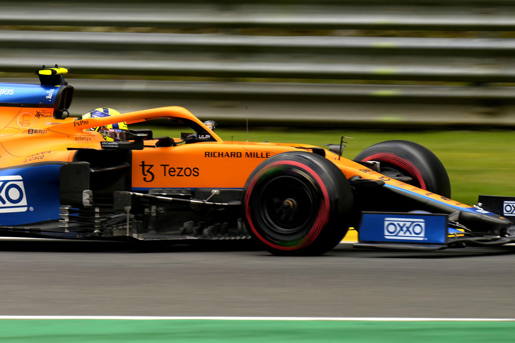 Corredor Lando Norris pierde cinco puestos en parrilla del Gran Premio de Bélgica