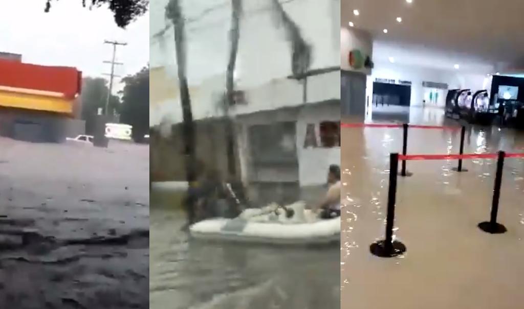 VIDEOS: 'Nora' inunda a Mazatlán con la intensidad de sus lluvias