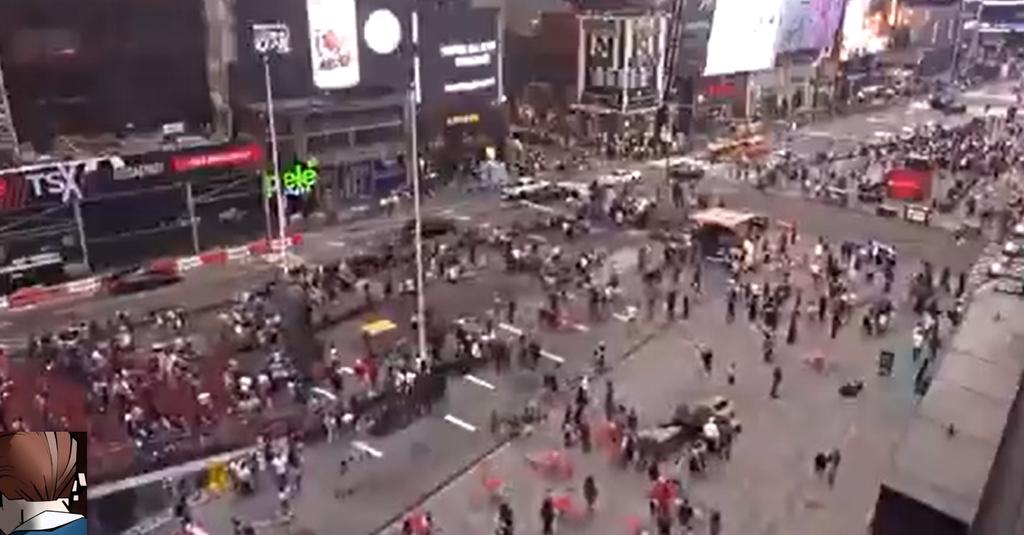 Transeúntes corren ante presunto 'tiroteo' en Times Square de Nueva York
