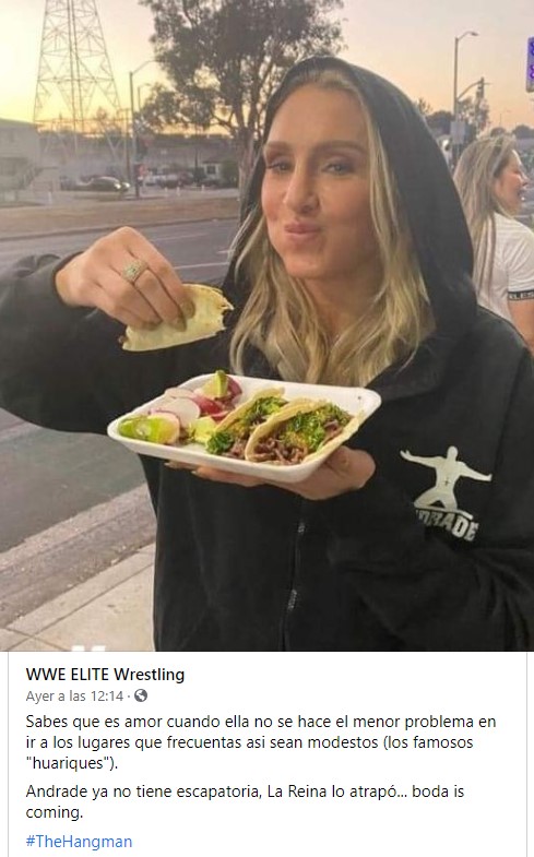 Ida a los tacos de Andrade y Charlotte Flair se hace viral en redes