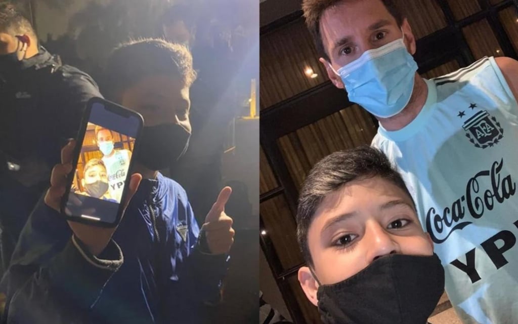 Rogerio, el niño que burló operativo de seguridad y logró una 'selfie' con Messi