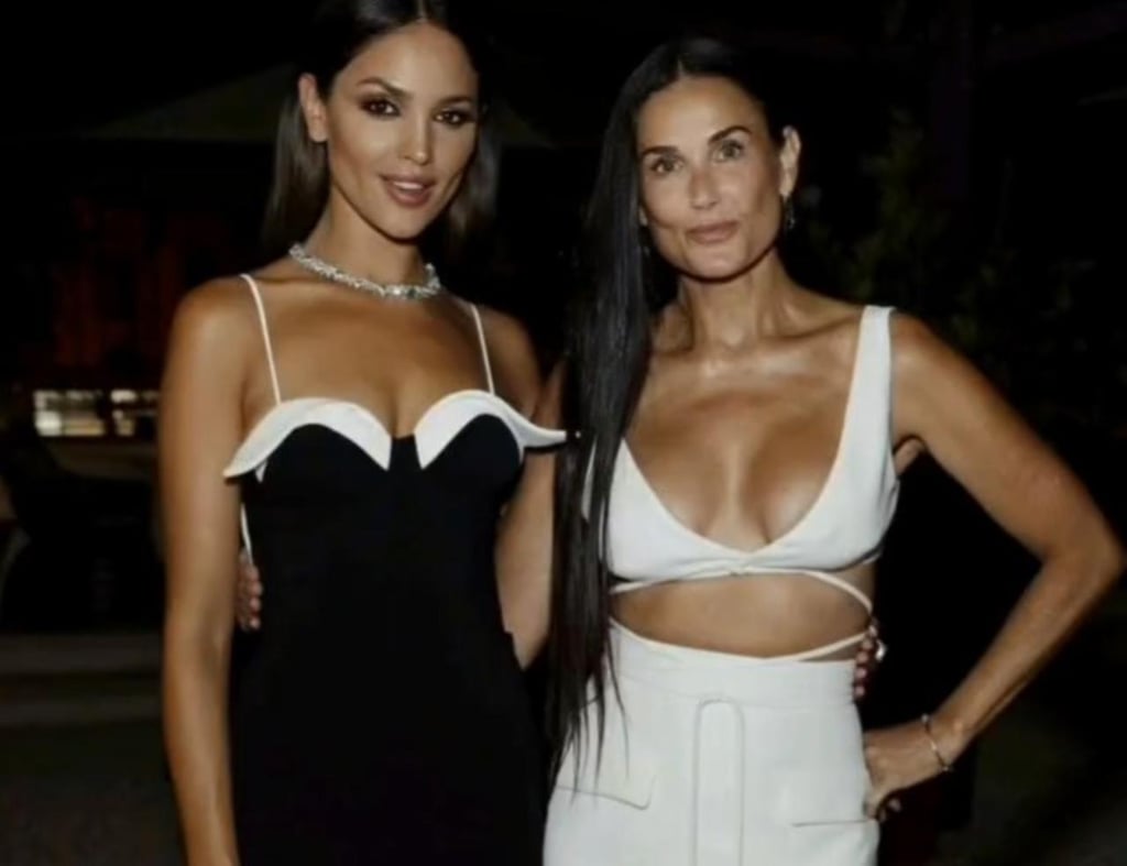 'Parecen mamá e hija'; halagan a Eiza González junto a Demi Moore en Venecia