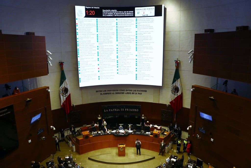 Diputados reciben la minuta sobre revocación de mandato