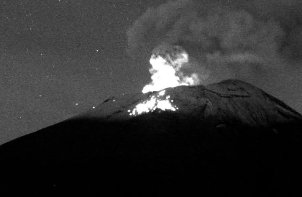 Así fue la explosión del Popocatépetl de este sábado